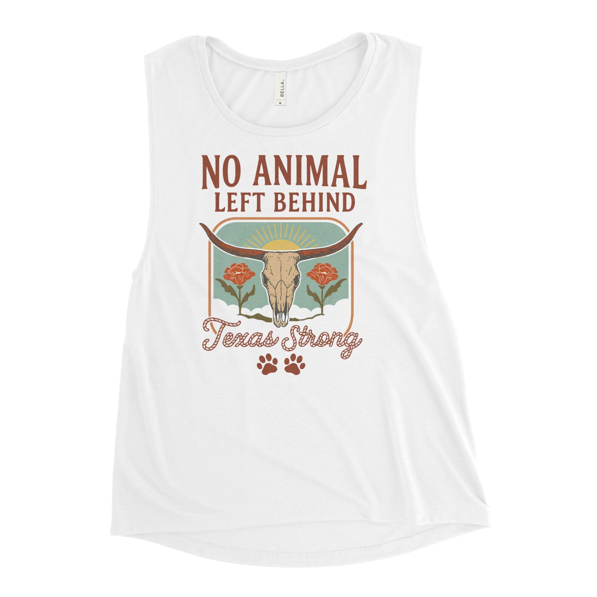 No Animal Paw Print Ladies Tank (ALL PROFIT DONATED)