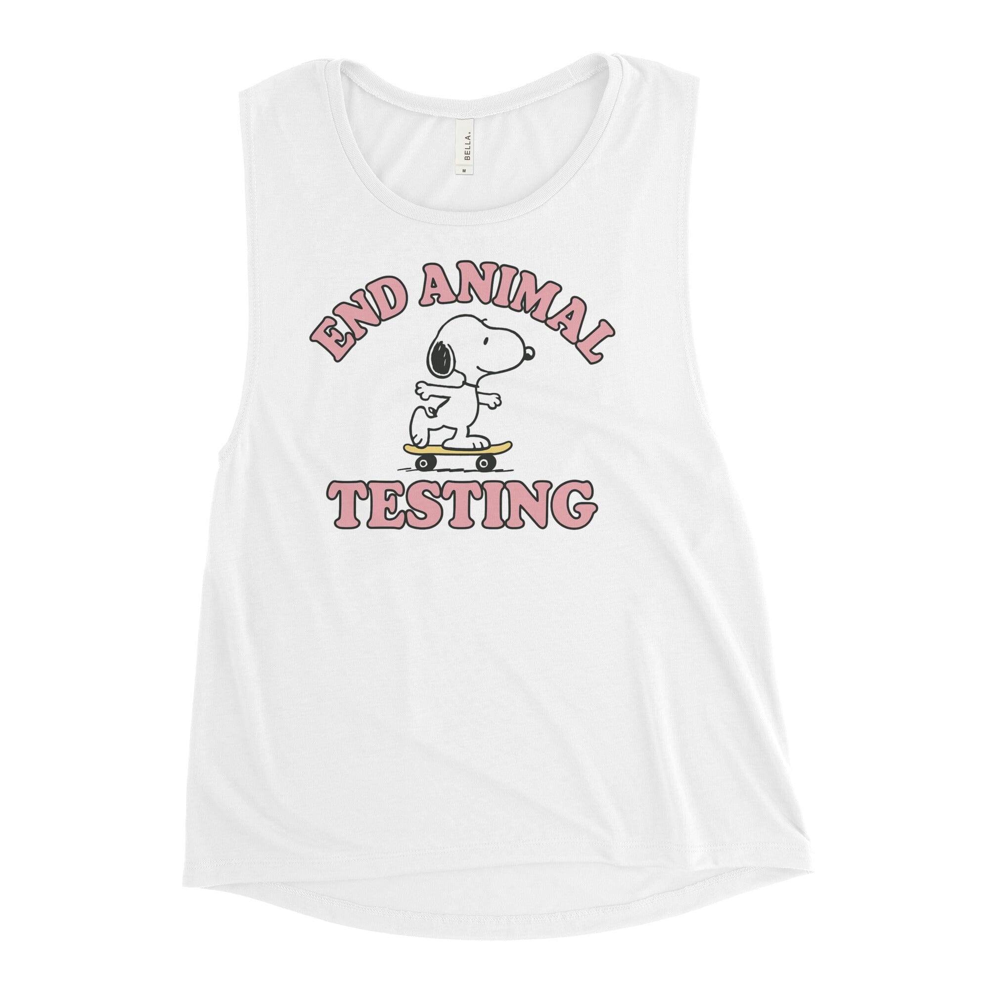 End Animal Testing Ladies Muscle Tank (ALL PROFIT DONATED)