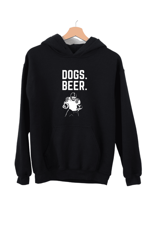 Dogs Beer Football Unisex Hoodie