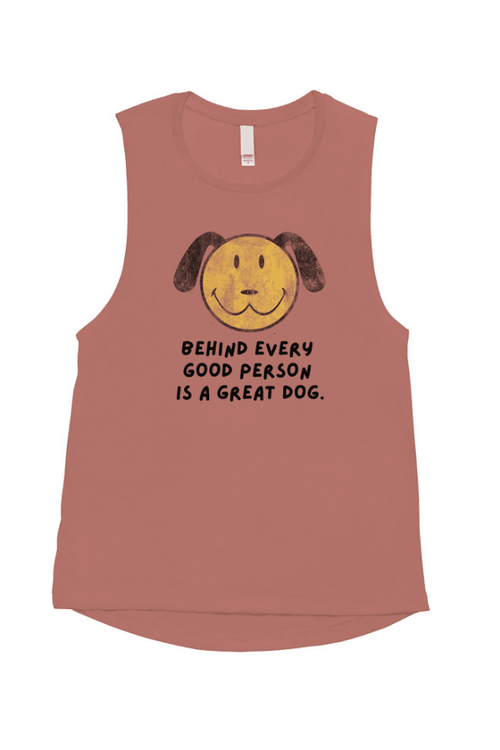 Smiley Ladies Muscle Tank