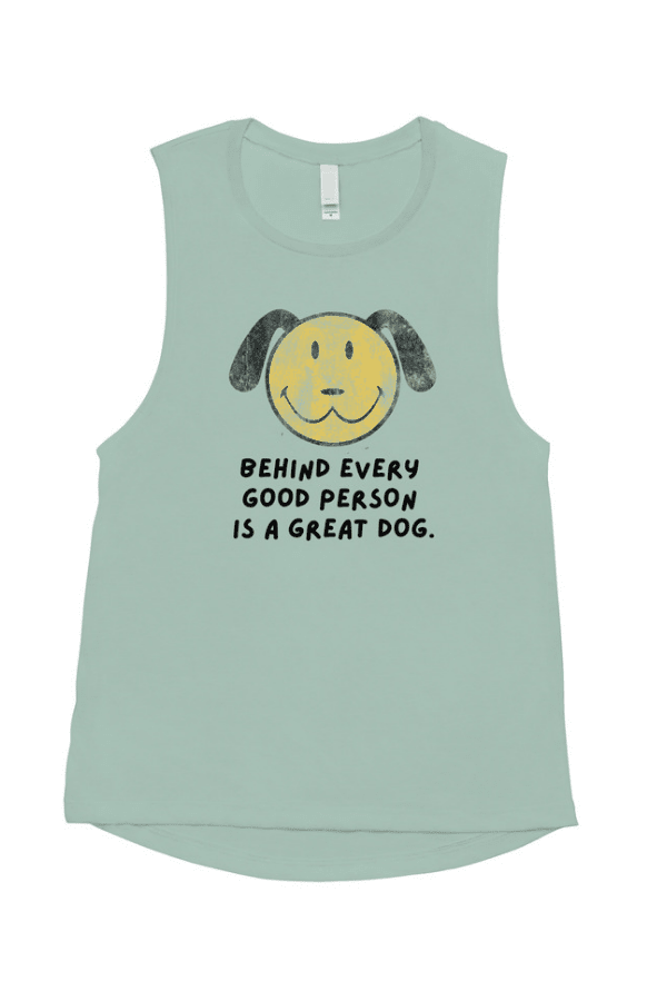 Smiley Ladies Muscle Tank