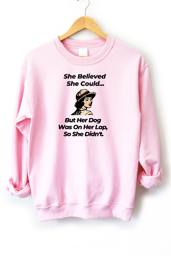 Dog On Lap Unisex Sweatshirt