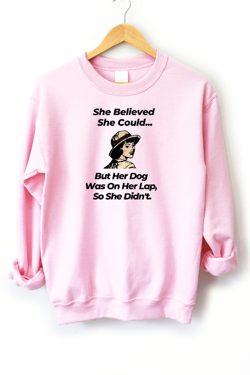 Dog On Lap Unisex Sweatshirt