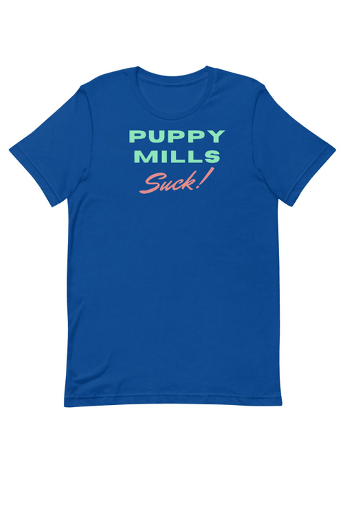 Puppy Mills Suck Retro T (Unisex)