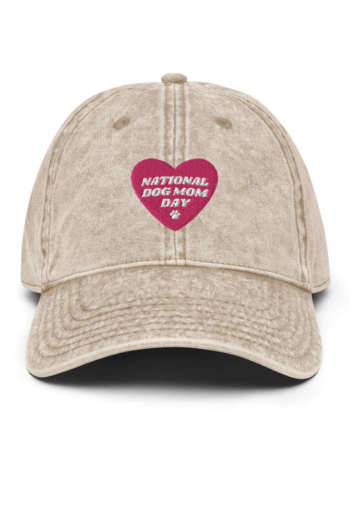 Dog Mom Day Vintage Cap