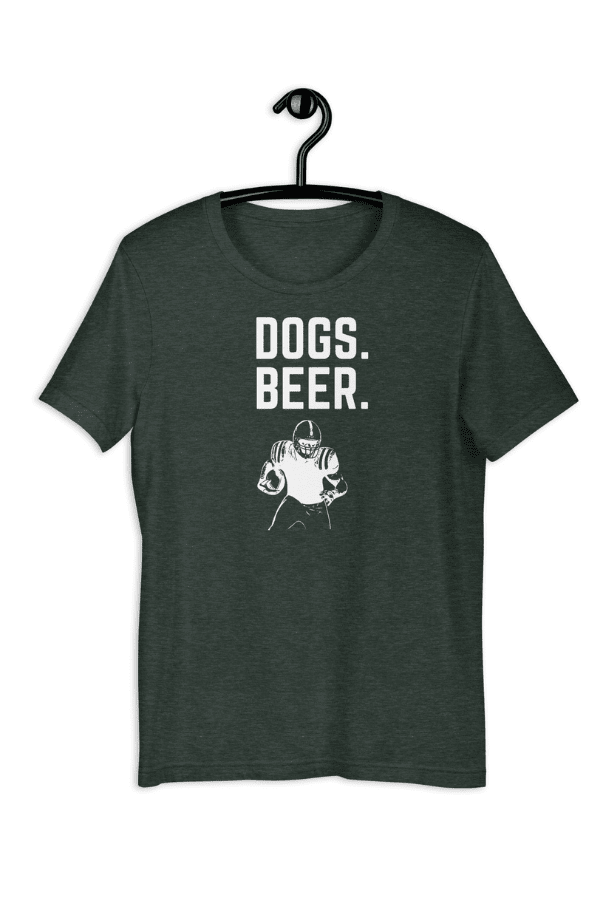 Dogs Beer Football Unisex T