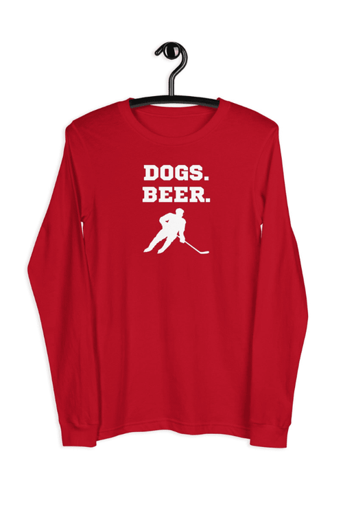 Beer & Hockey Long Sleeve Unisex T