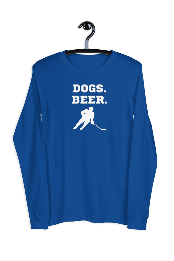 Beer & Hockey Long Sleeve Unisex T