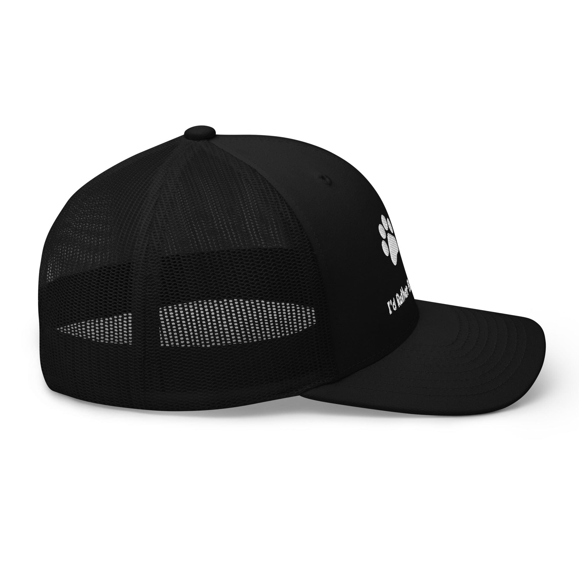 Paw Print Black Trucker