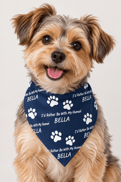 Personalized Paw Print Doggy Bandana – Add Your Dog's Name! 🐾