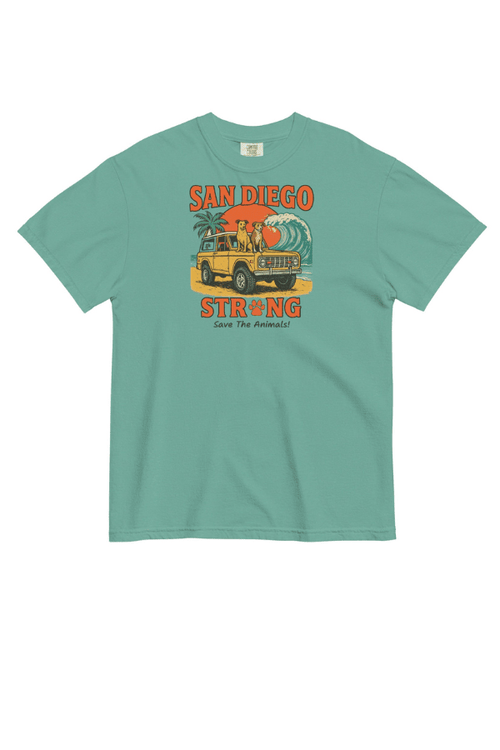 San Diego Strong Pigment Dyed Uni T (ALL PROFIT DONATED)