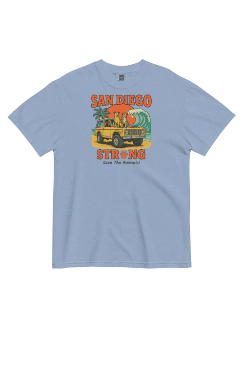 San Diego Strong Pigment Dyed Uni T (ALL PROFIT DONATED)