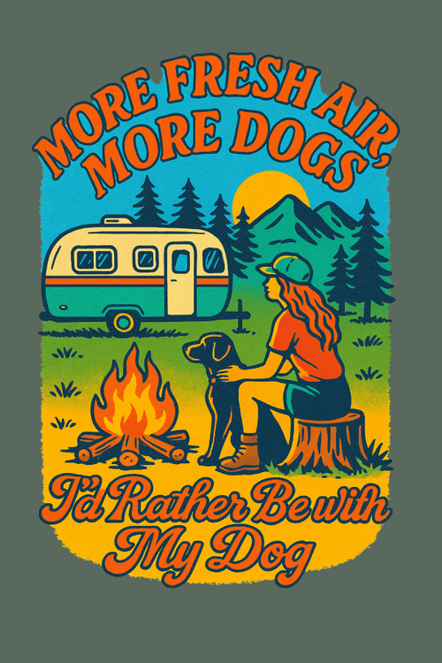 Fresh Air Camping Pigment Dyed Uni T