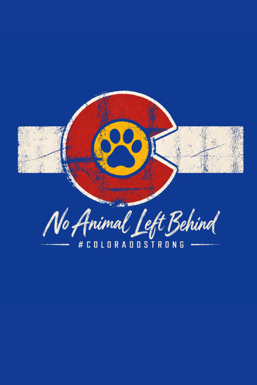 Colorado Flag Strong No Animal Uni Hoodie (All Profit Donated)