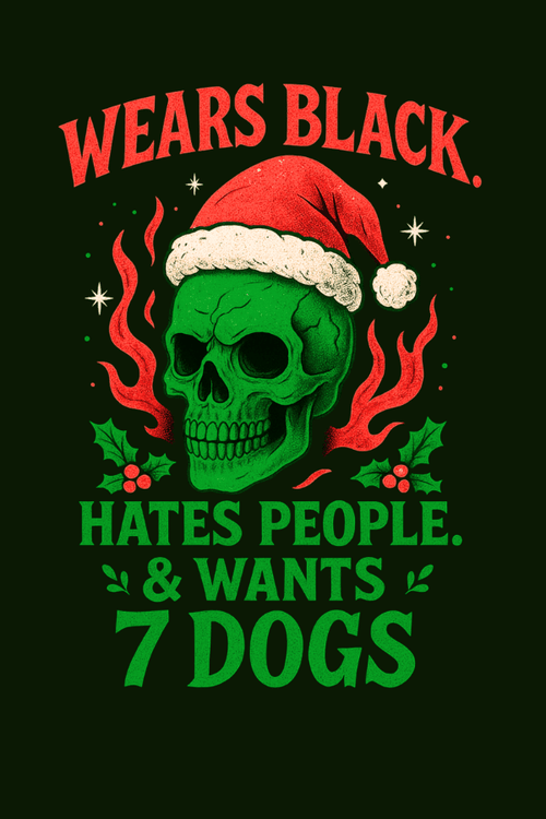 Wears Black Christmas Vibes Crewneck