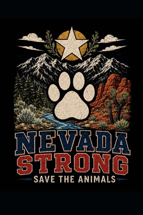 Nevada Mountain Strong Pigment Dyed Uni T (All Profit Donated)
