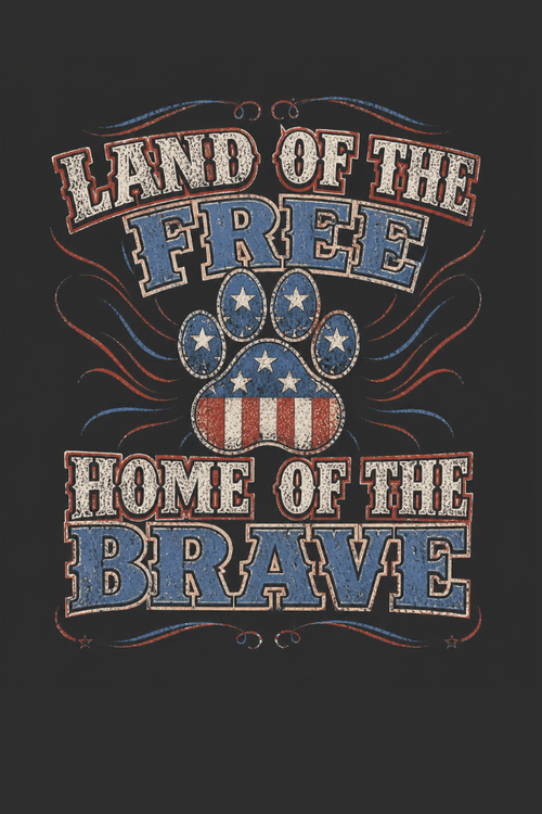 Vintage Land of the Free Pigment Dyed Uni T