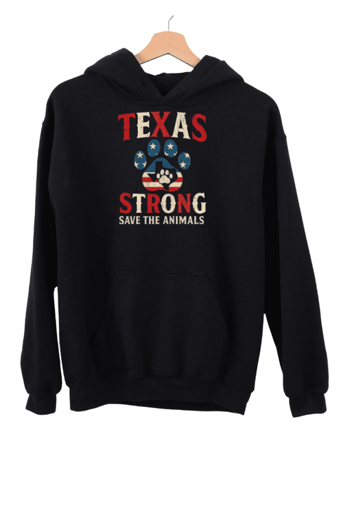 TX Flag Strong Uni Hoodie (ALL PROFIT DONATED)