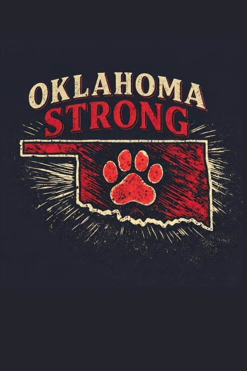 Oklahoma Vintage Strong Uni Hoodie (All Profit Donated)