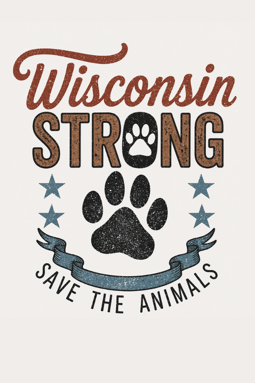 WI Flag Strong Uni Hoodie (All Profit Donated)
