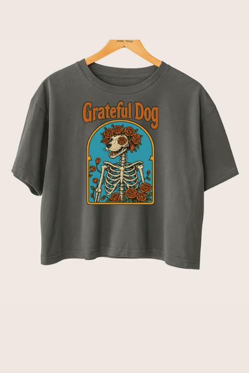 Grateful Skeleton Ladies Boxy T