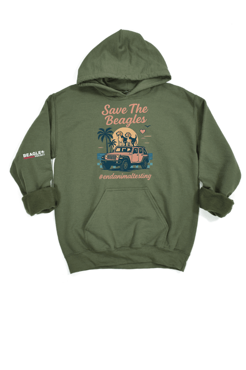 Save the Beagles Beach Uni Hoodie