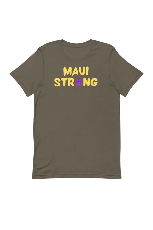 Maui Strong - Paw Print Uni T