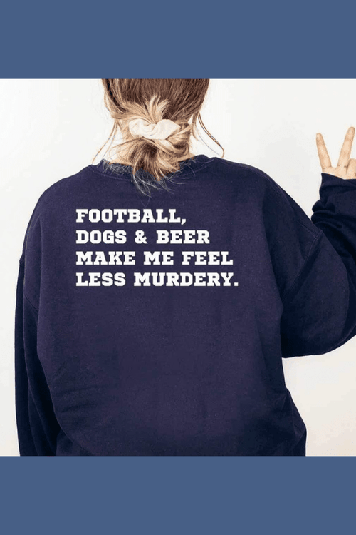 Dogs & Football Crewneck Sweatshirt (Unisex)