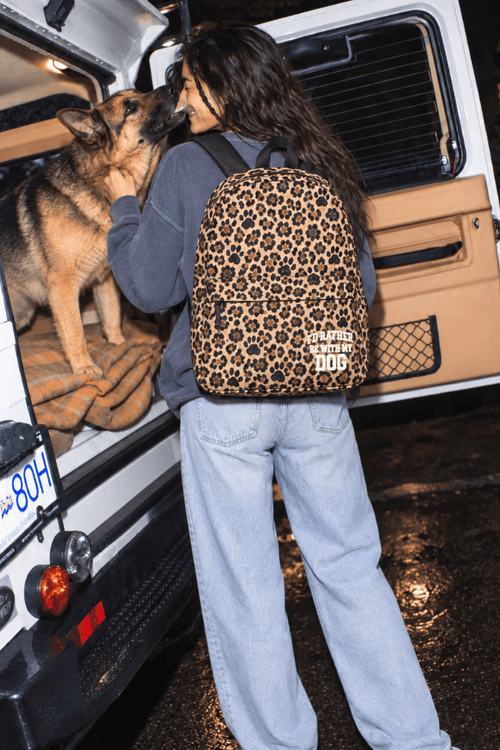 Paw Print Leopard Backpack (Single)