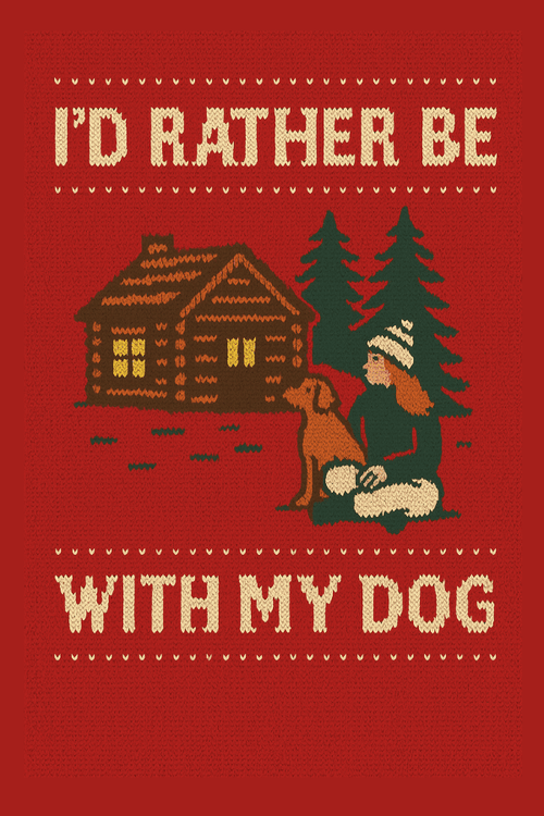 Winter Cabin Dog Mom Vibes Crewneck