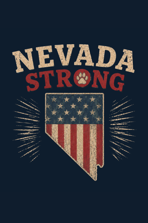 Nevada State Strong Pigment Dyed Uni T (All Profit Donated)