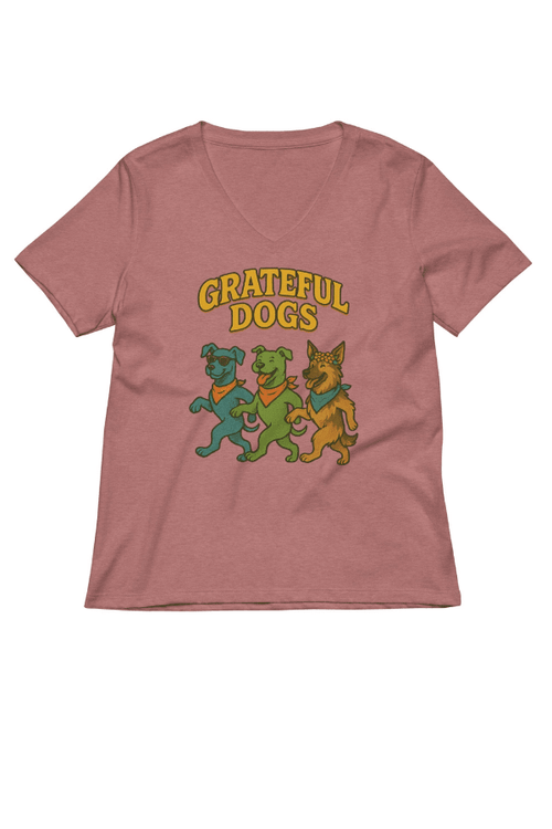 Grateful Dog Ladies V Neck