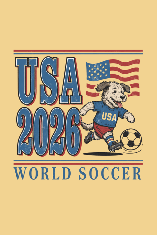 USA Let's Play Pigment Dyed Uni T
