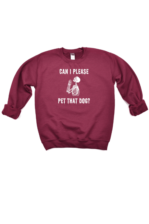 Pet That Dog Crewneck Sweatshirt (Unisex)