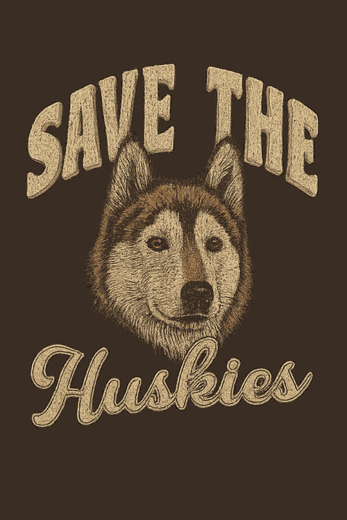 Save the Huskies Vintage Vibes Crewneck (ALL PROFIT DONATED)