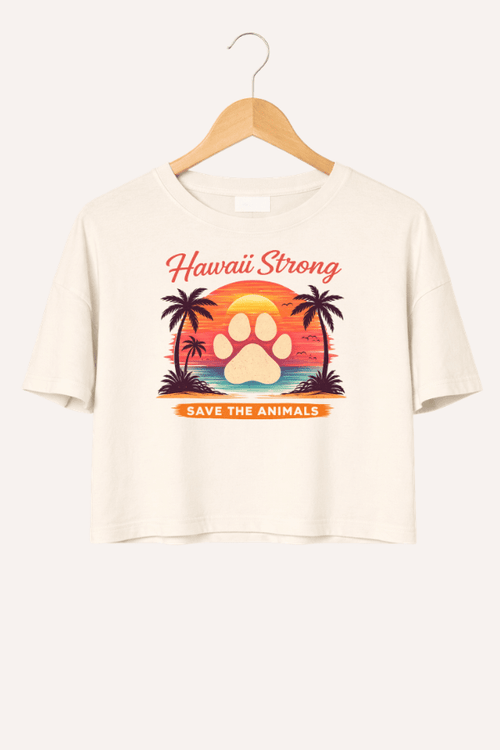 Hawaii Beach Strong Ladies Boxy T (All Profit Donated)