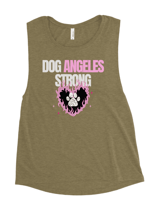 Dog Angeles Ladies Muscle Tank (100% Profit Donated)