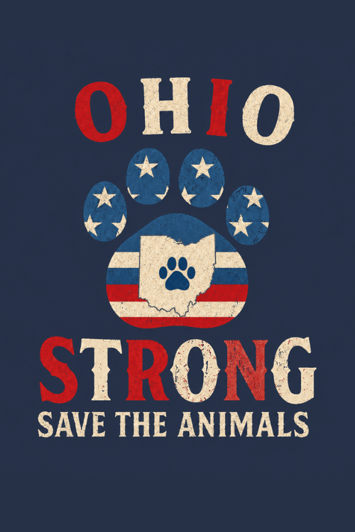 Ohio Flag Strong Pigment Dyed Uni T (All Profit Donated)