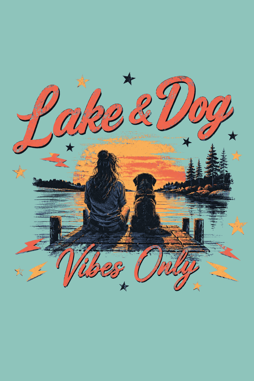 Lake & Dogs Pigment Dyed Uni T
