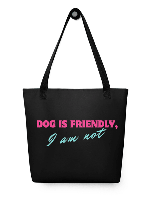 Dog is Friendly Heavy Tote Bag