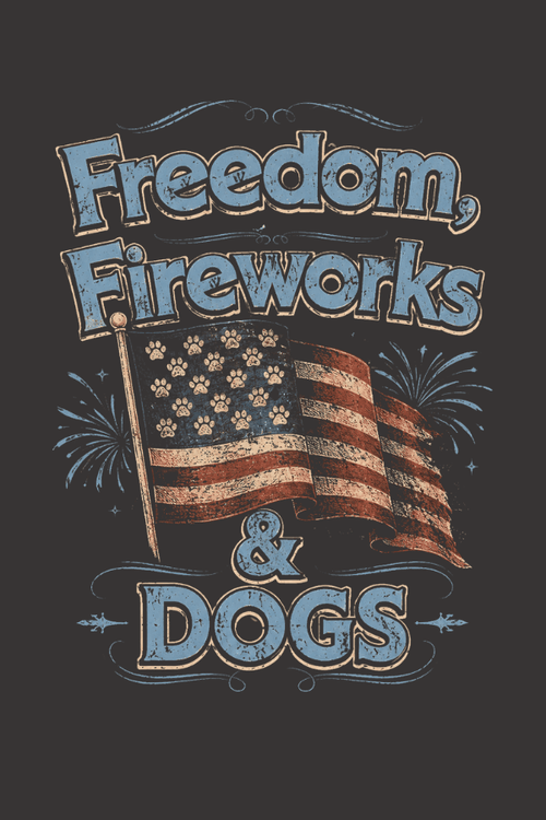 Freedom & Fireworks Pigment Dyed Uni T