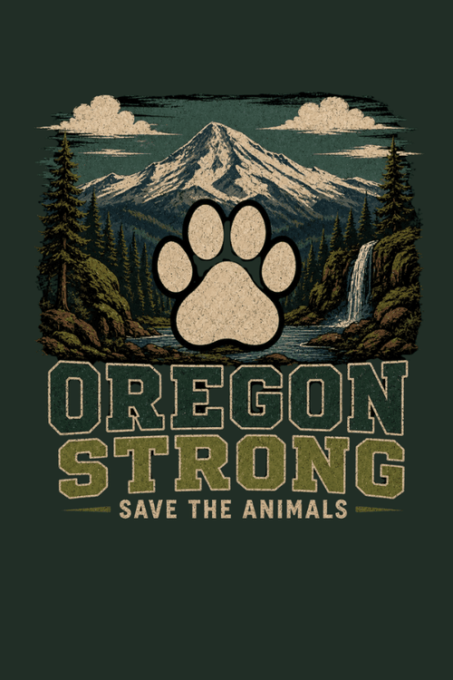 Oregon Mountain Strong Pigment Dyed Uni T (All Profit Donated)