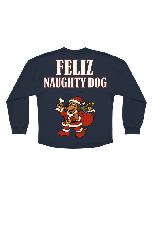 Feliz Naughty Dog Oversized Varsity Top