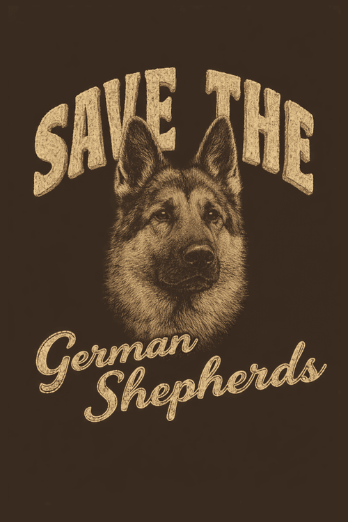 Vintage Save the German Shepherds Crewneck Sweatshirt (ALL PROFIT DONATED)