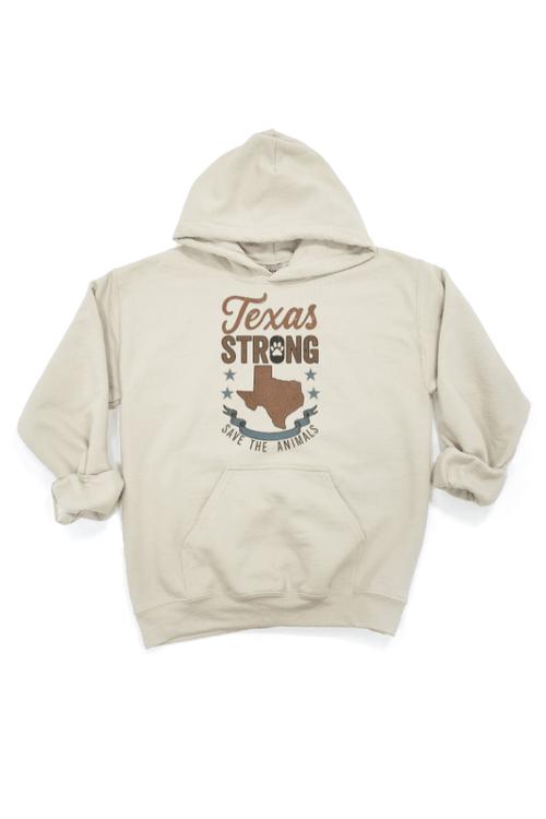 TX State Strong Uni Hoodie (ALL PROFIT DONATED)
