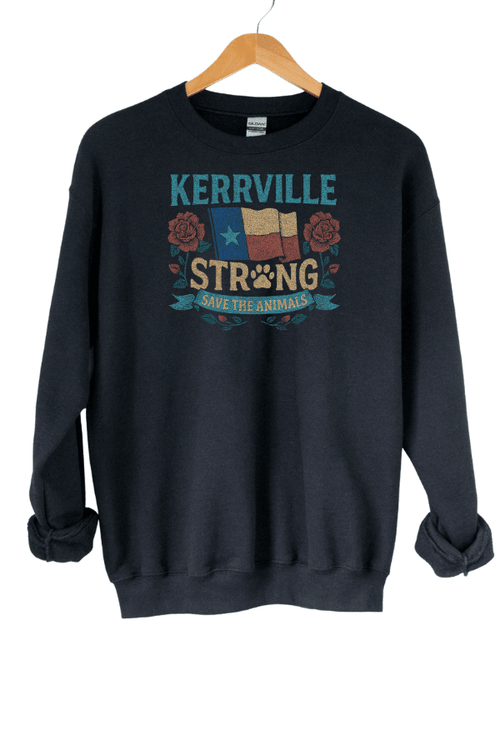Kerrville Vintage Strong Crewneck Sweatshirt (ALL PROFIT DONATED)