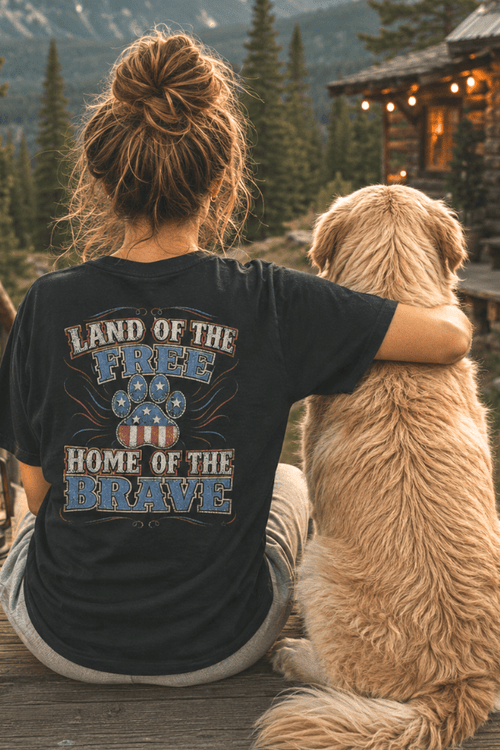 Vintage Land of the Free Pigment Dyed Uni T