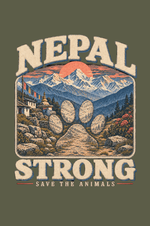Nepal Mountain Strong Pigment Dyed Uni T (All Profit Donated)