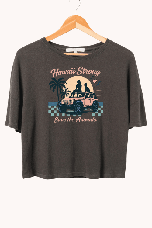 Hawaii Sunset Strong Ladies Boxy T (All Profit Donated)