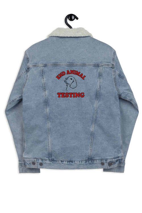 End Animal Testing Classic Denim Sherpa Uni Jacket (ALL PROFIT DONATED)